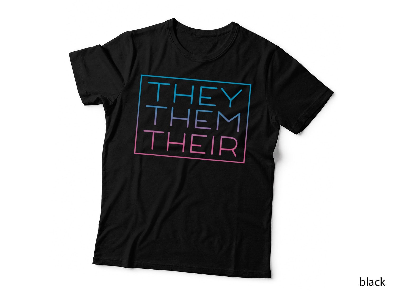 They Them Their Pronouns for Nonbinary Enby NB LGBTQ Pride T-Shirt