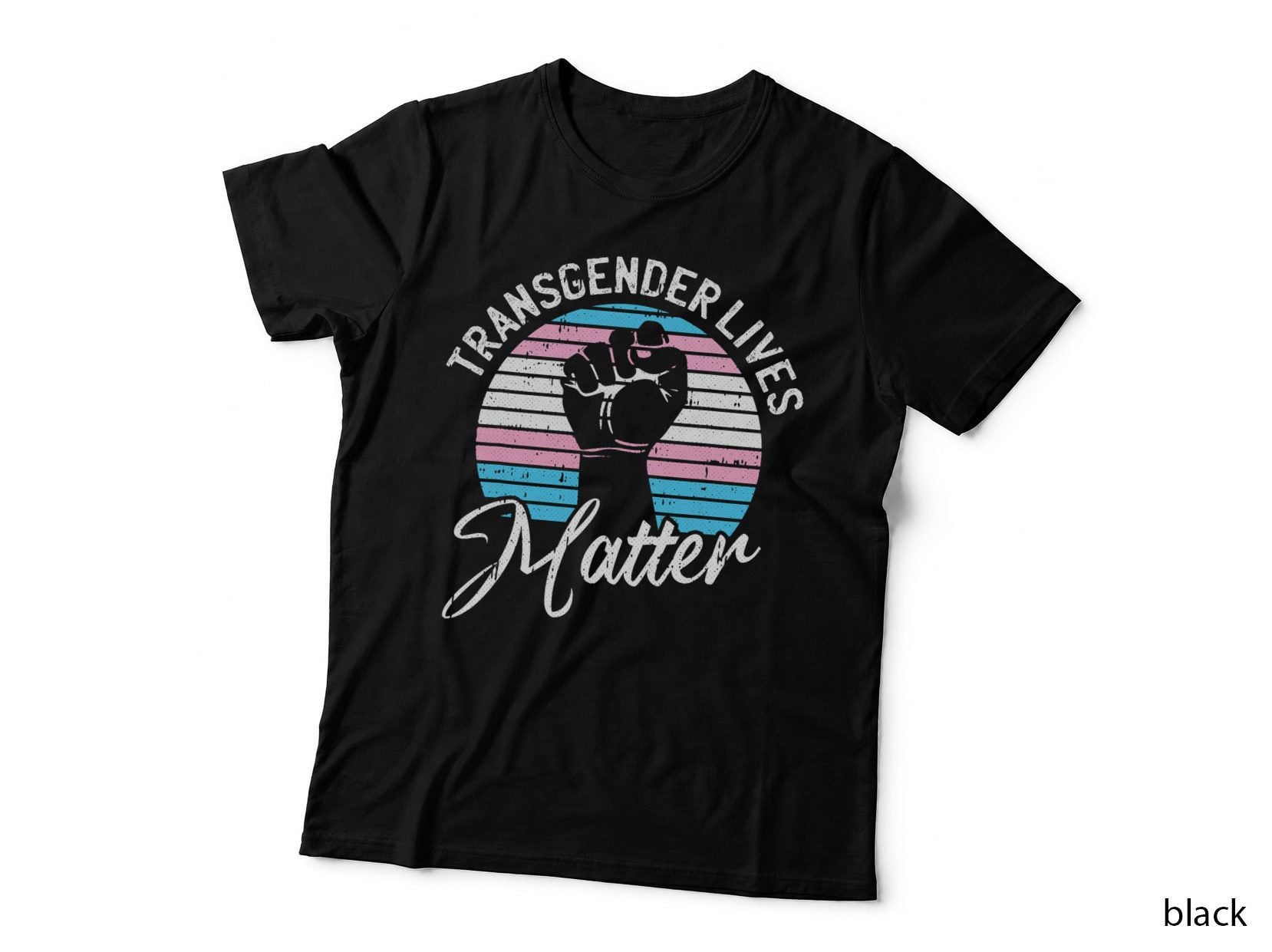 Trans Lives Matter Transgender Pride LGBT-Q Proud Ally T-Shirt