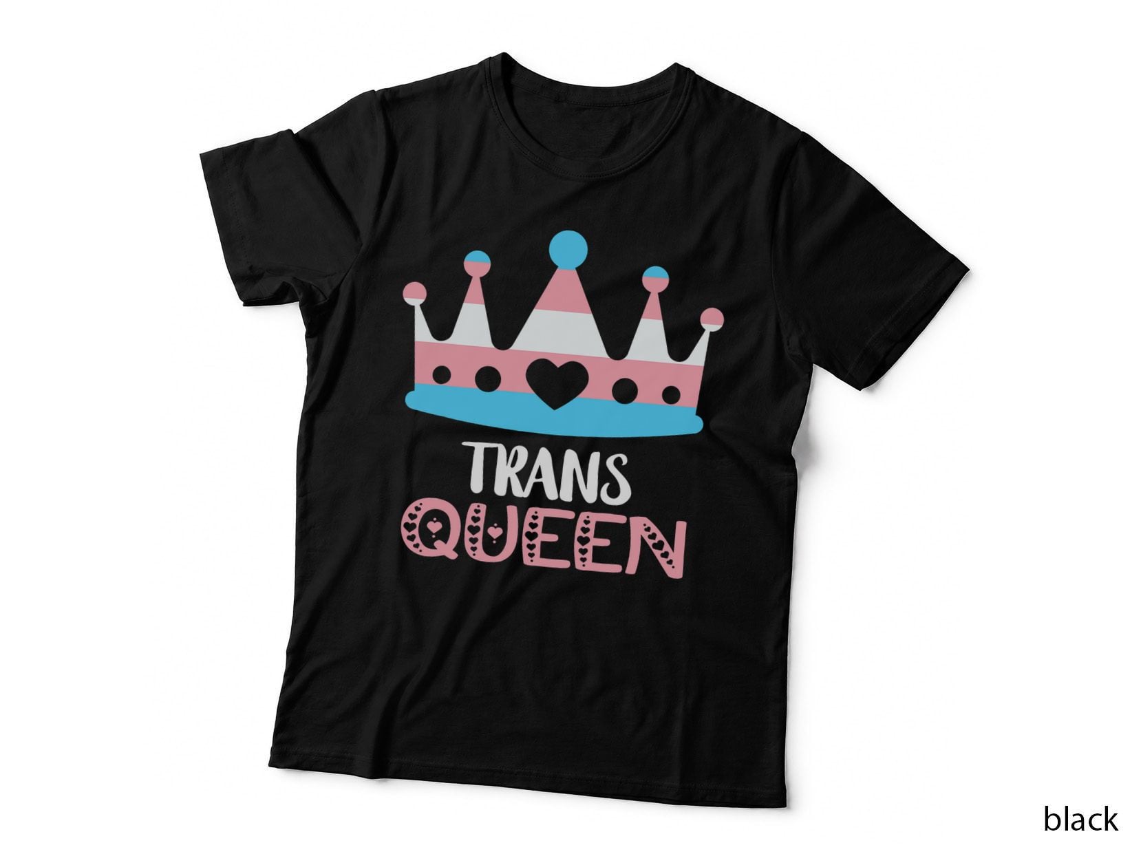 Transgender Queen Trans Pride Crown Transsexual Flag LGBT T-Shirt