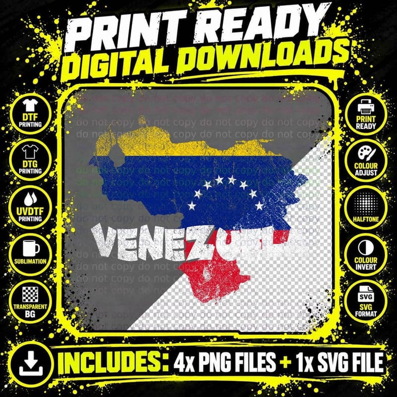 Venezuela Pride Venezuelan Flag Caracas Gift Venezuela Png SVG Digital Bundle