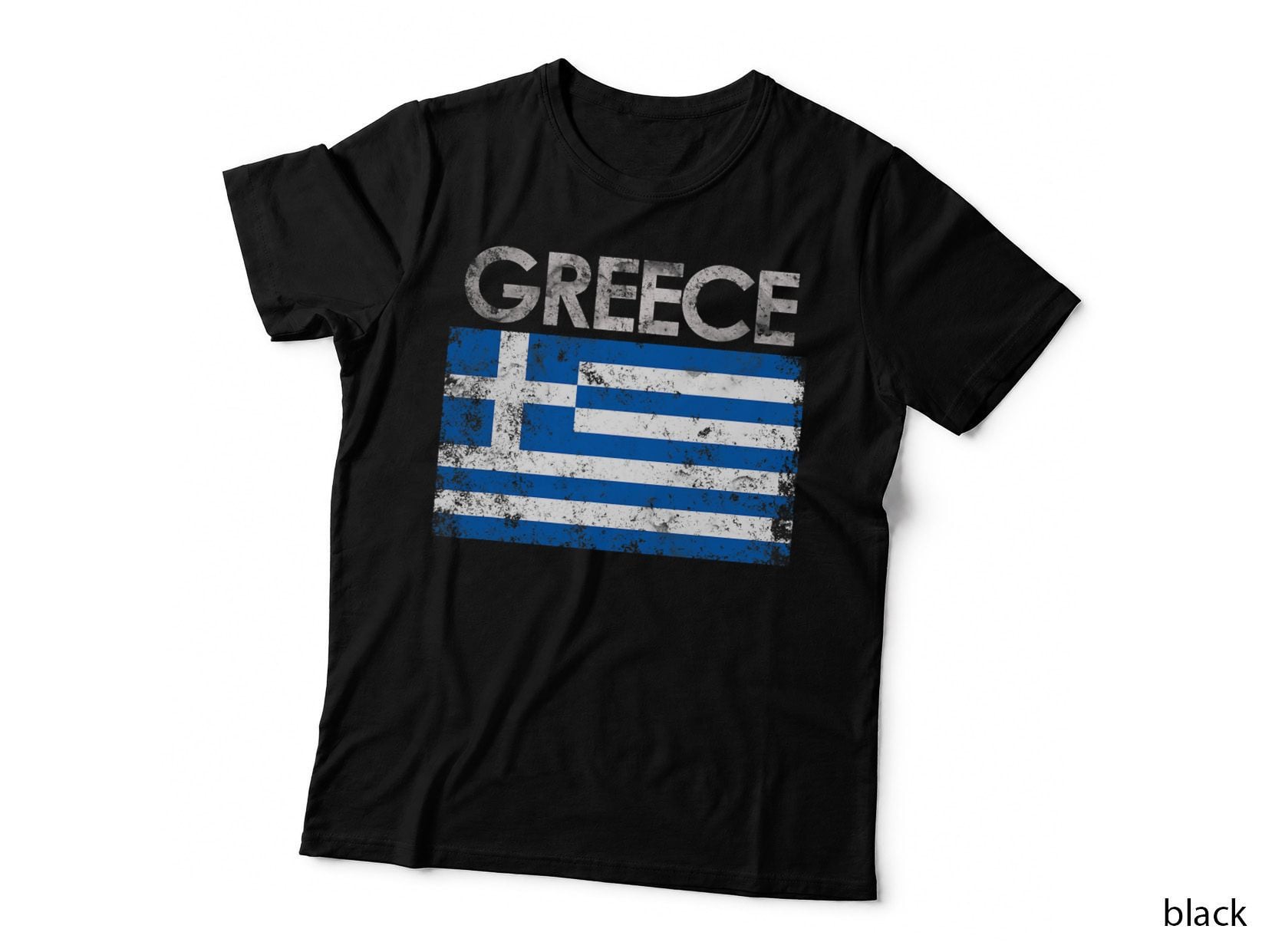 Vintage Greece Greek Flag Pride Gift T-Shirt
