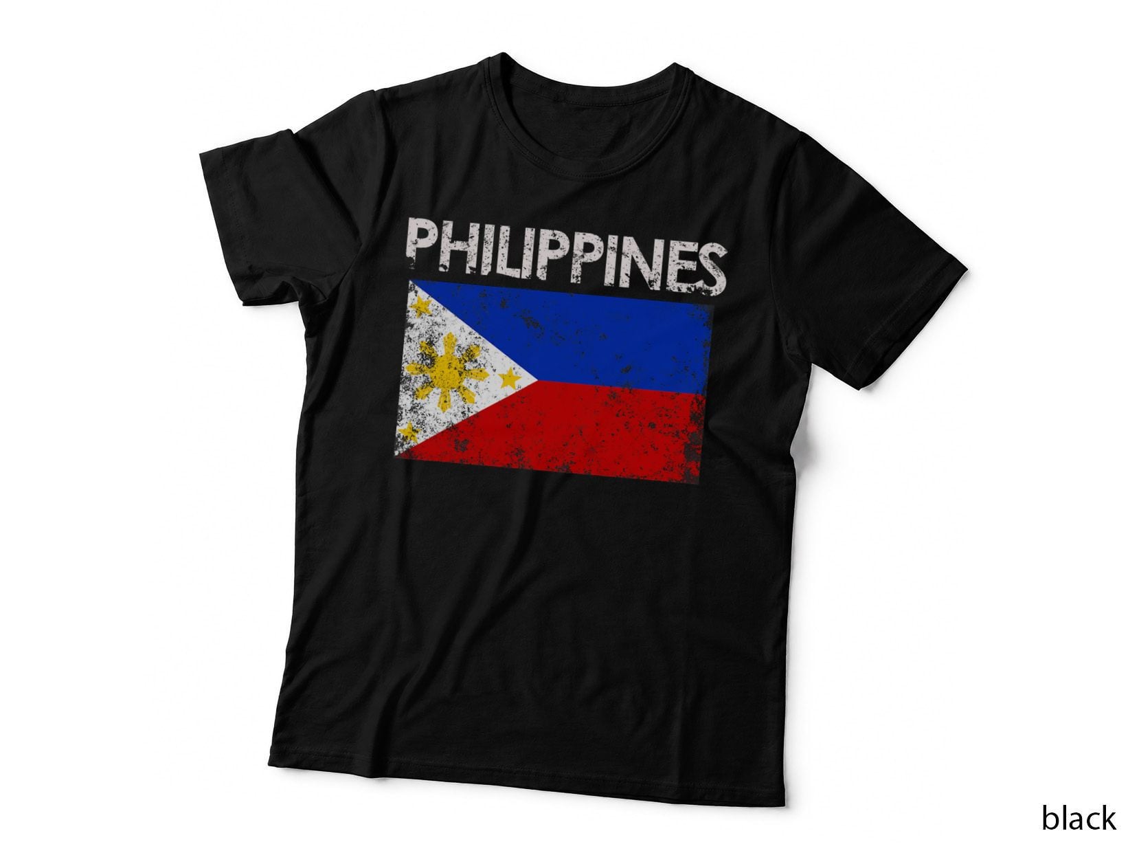 Vintage Philippines Filipino Flag Pride Gift T-Shirt