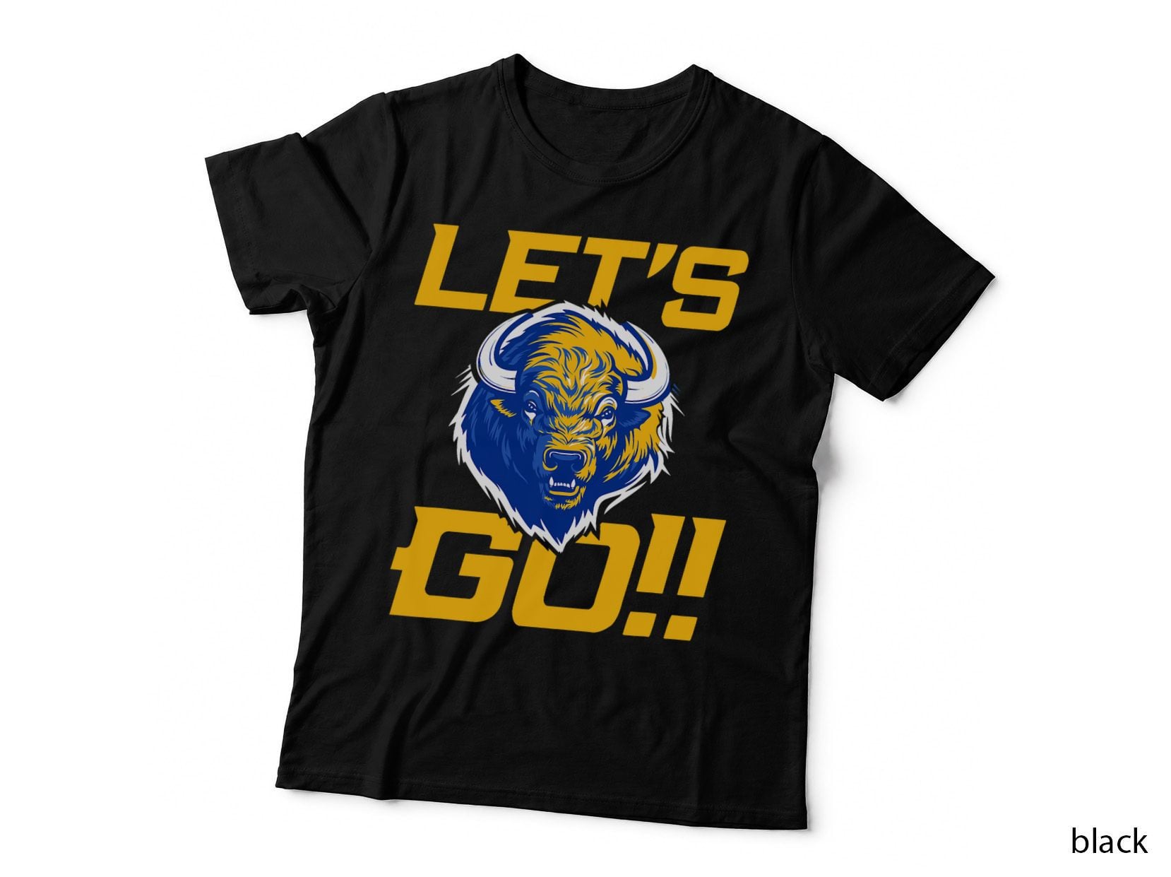 WNY Pride T-Shirt - Yellow & Blue Buffalo - Let's Go Buffalo T-Shirt