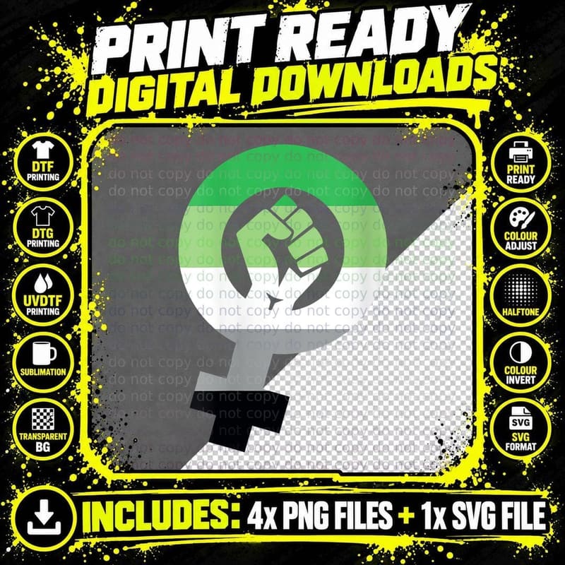 Androphilia Pride Flag Feminism Symbol Androphilia Png SVG Digital Bundle