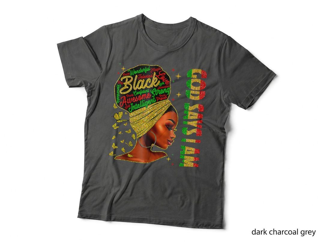 Black Girl God Says I Am Black Melanin History Month Pride T-Shirt
