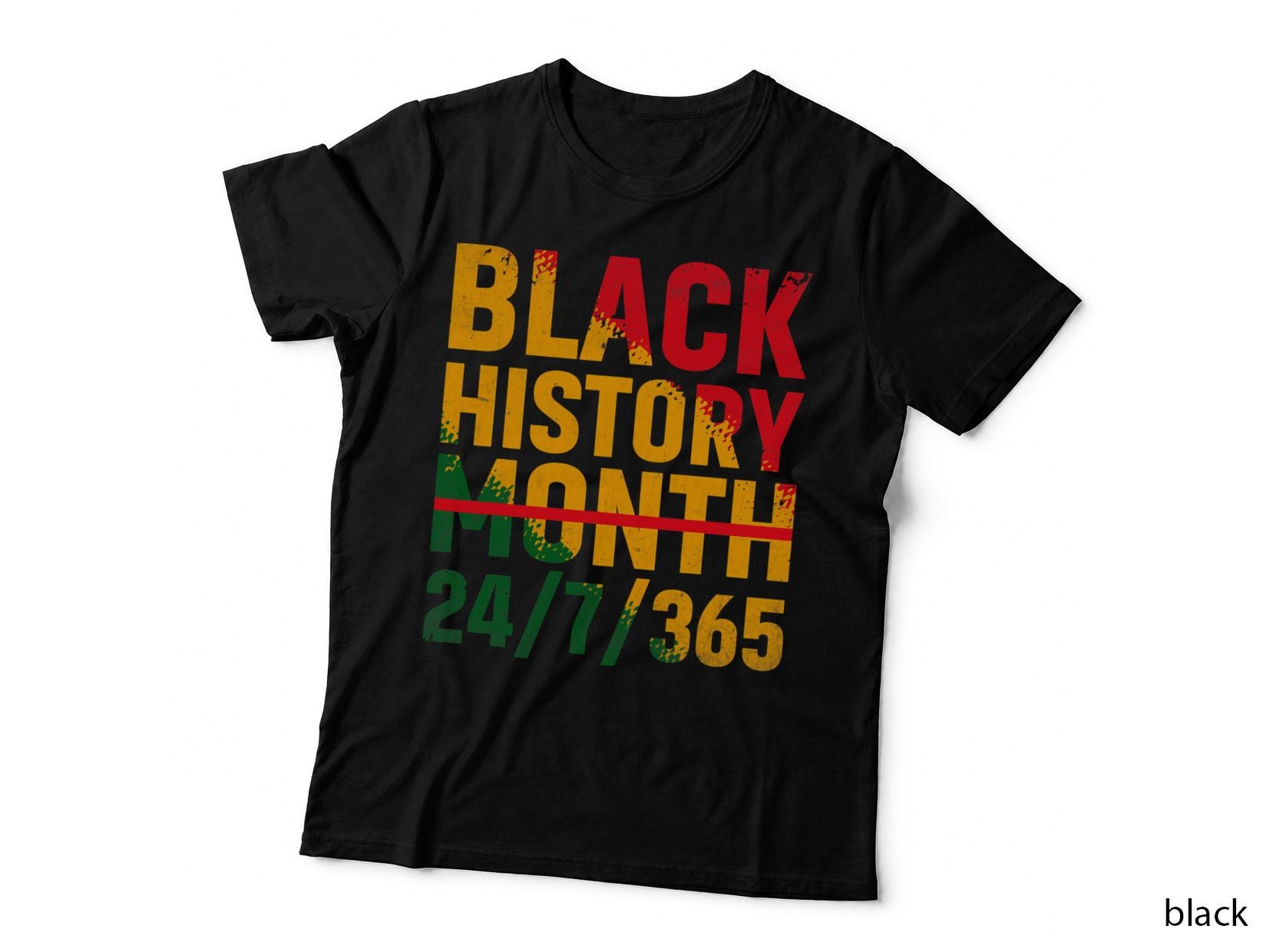 Black History Month 247365 Melanin Pride African American T-Shirt