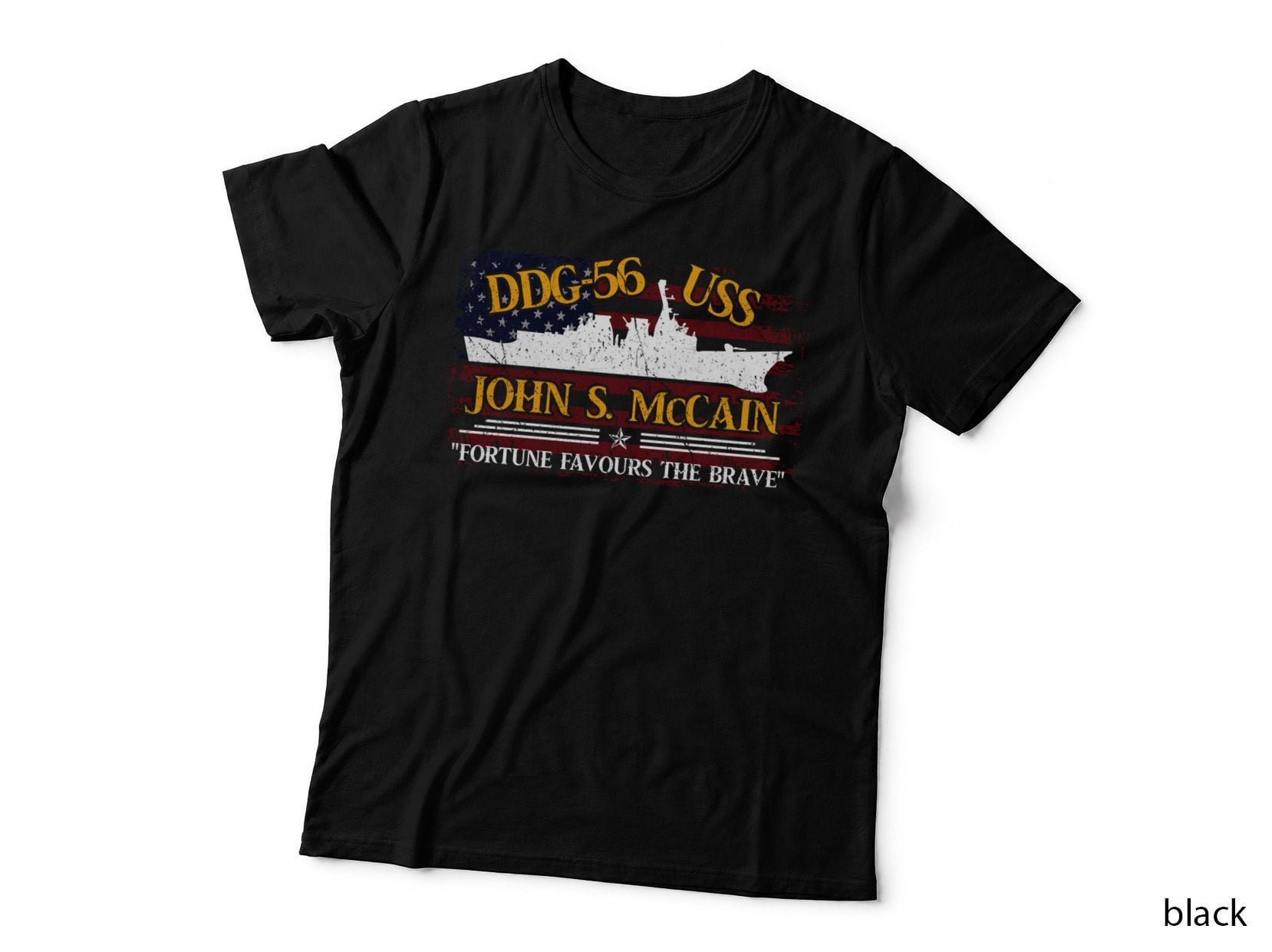 DDG-56 USS John S. Mccain T-Shirt, Patriotic, Military Pride