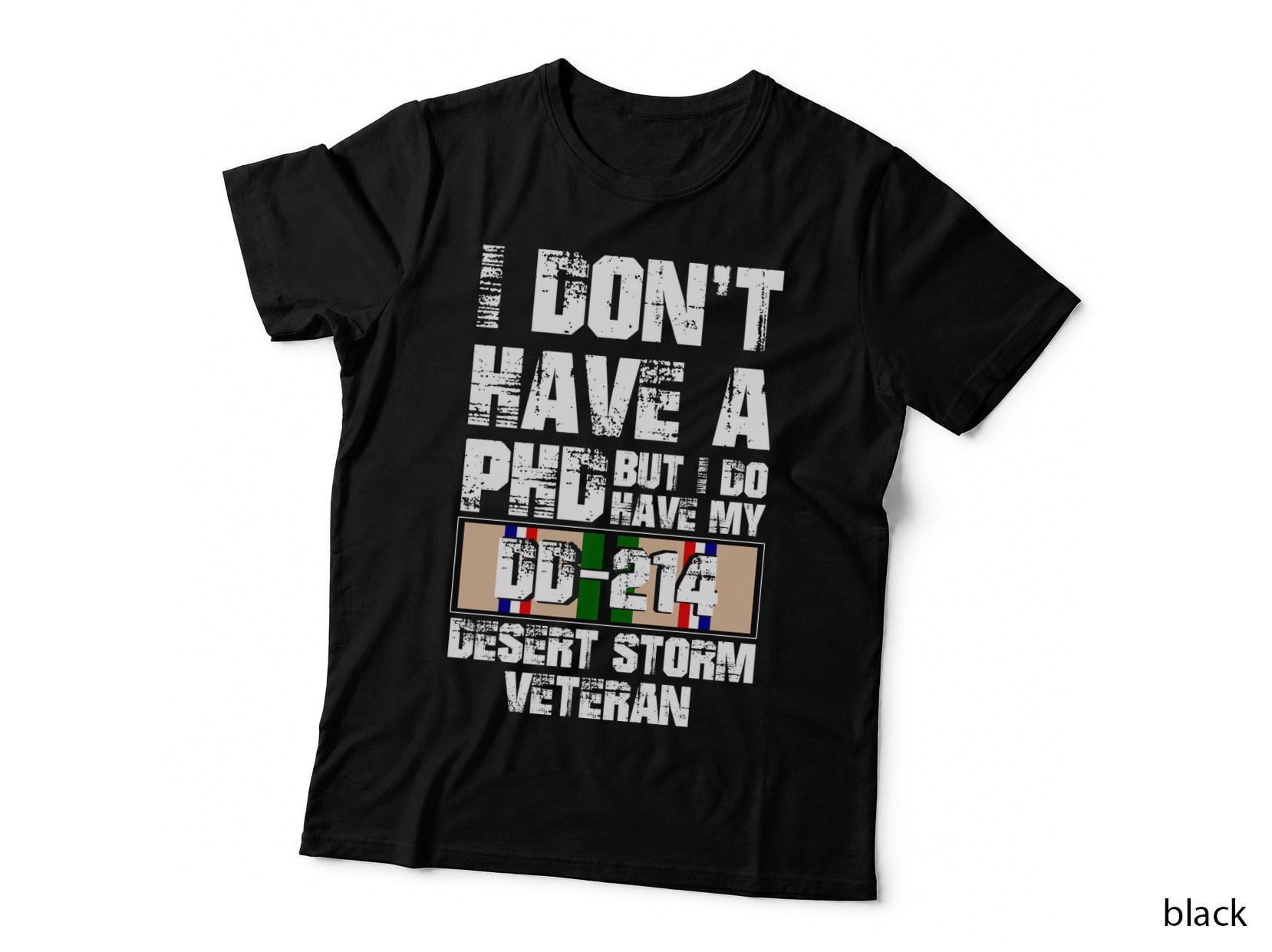 Desert Storm Veteran DD 214 T-Shirt, Patriotic Military Print, Veteran Pride