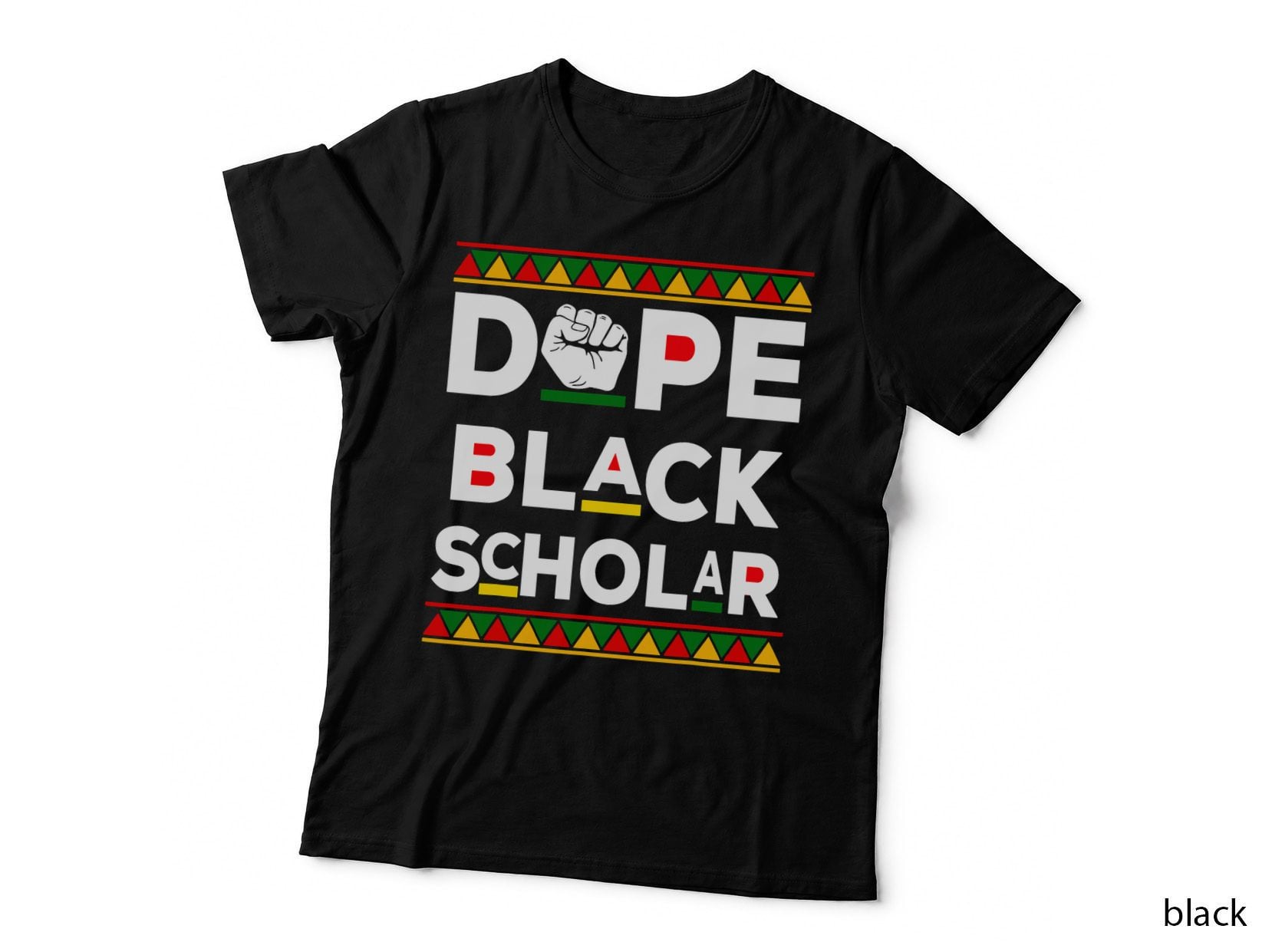 Dope Black Scholar Graduation African Pride Black History T-Shirt