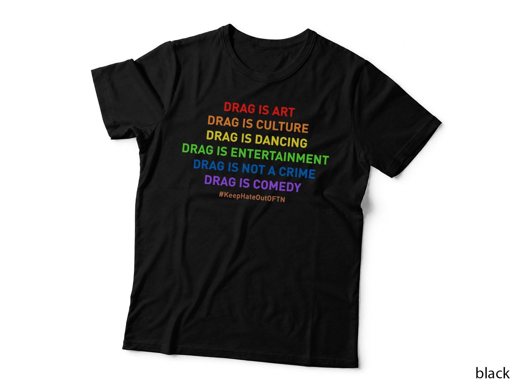 Drag Is Art Drag Is Culture Rainbow LGBT Gay Lesbian Pride T-Shirt