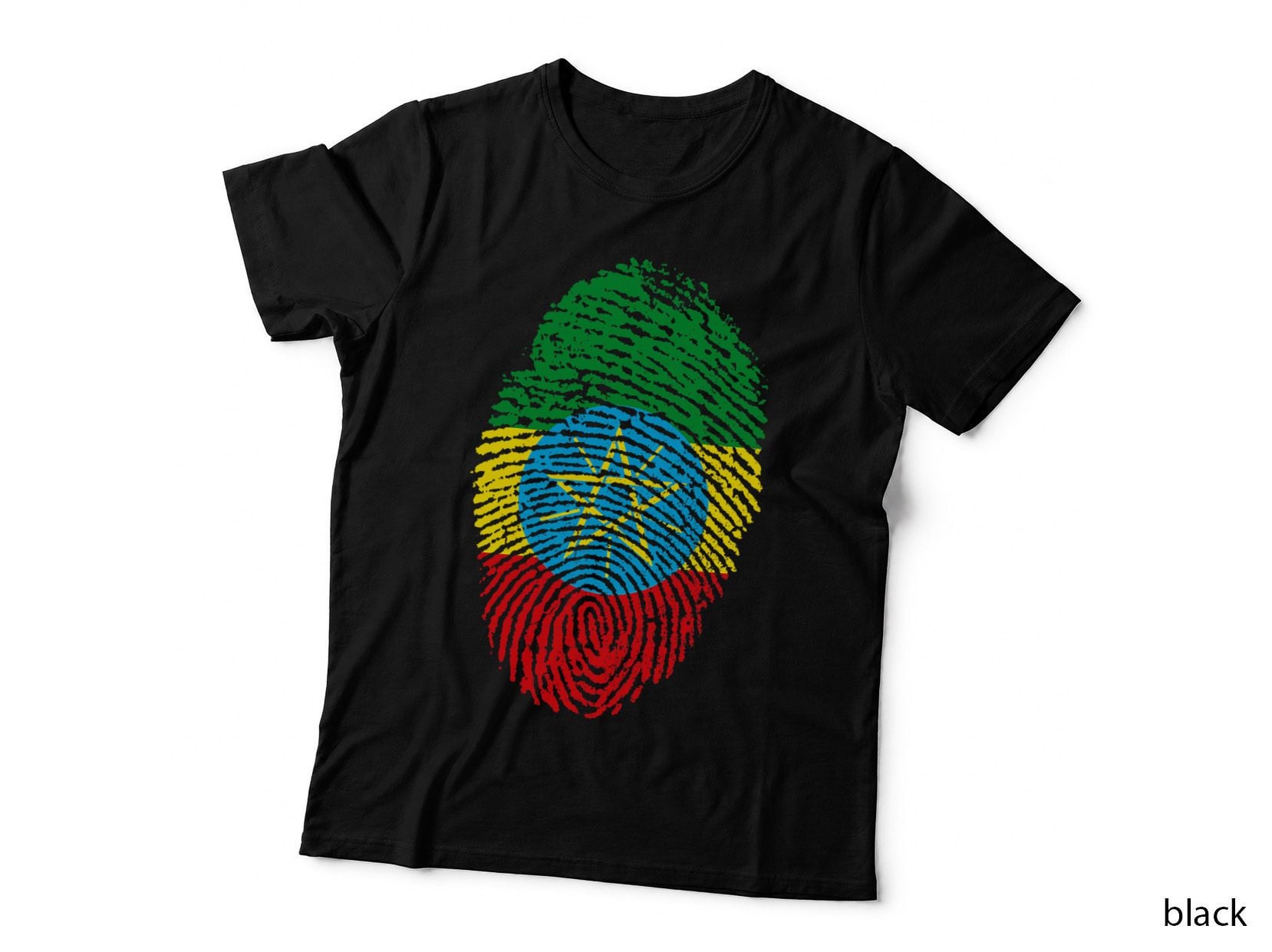 Ethiopia Tshirt Ethiopian Flag Patriotic Pride Heritage Gift T-Shirt