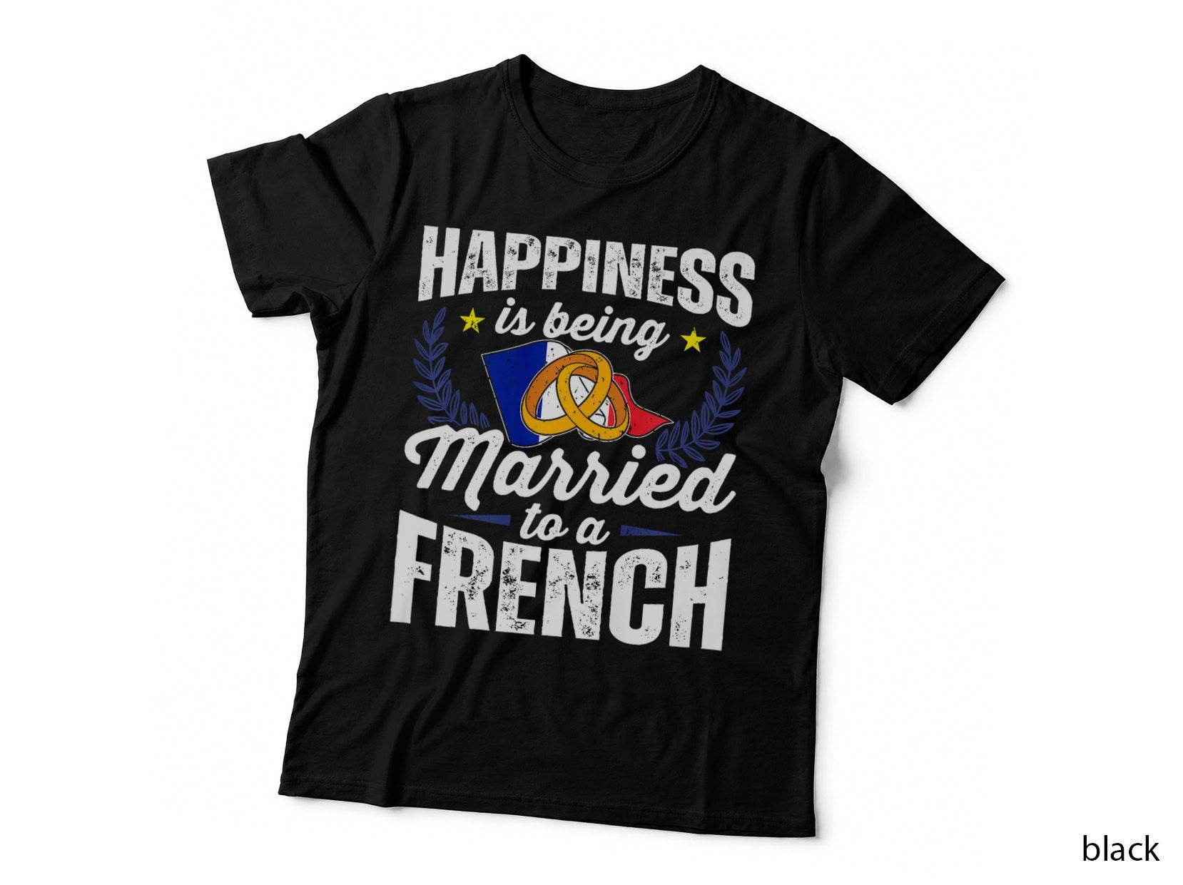 French Marriage French Pride Married Flag Wedded Culture, Gay Pride T-Shirt