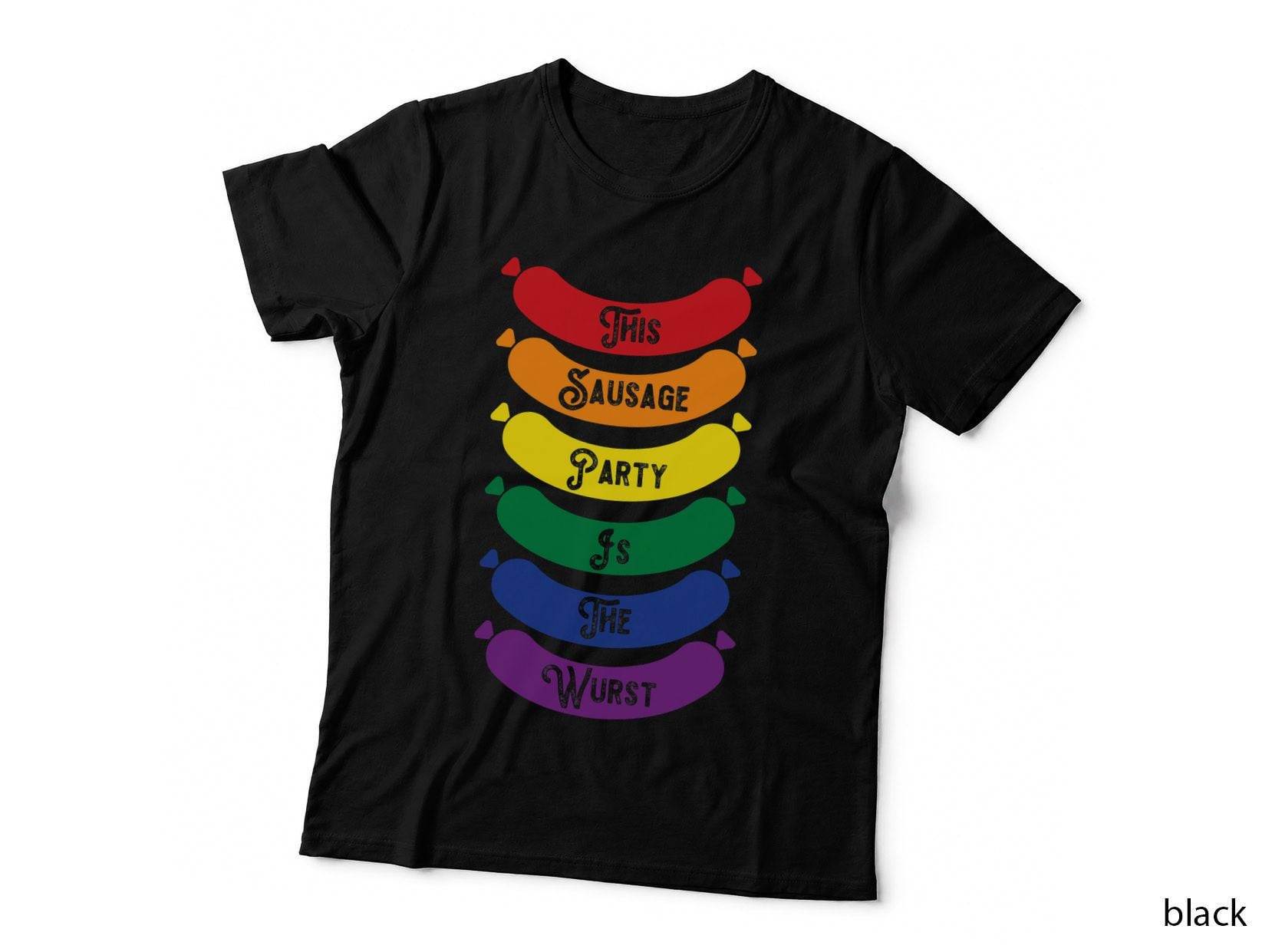 Gay Pride - Oktoberfest German - Wurst Sausage Party T-Shirt