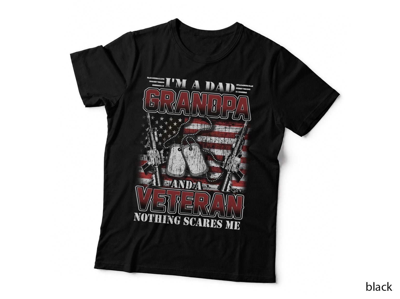 Grandpa Veteran T-Shirt, Patriotic Apparel, Veteran Pride