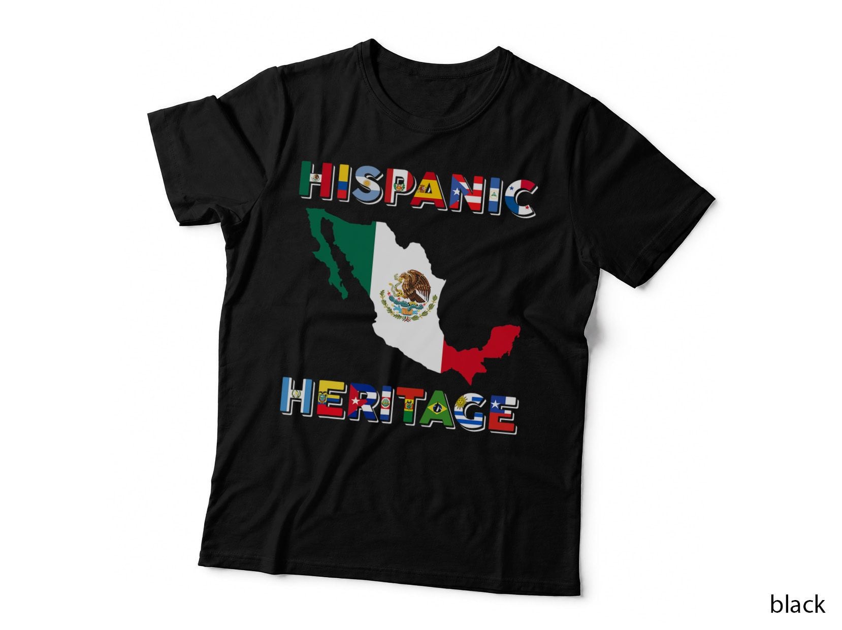 Hispanic Heritage Month National Mexican Mexico Flag Pride T-Shirt