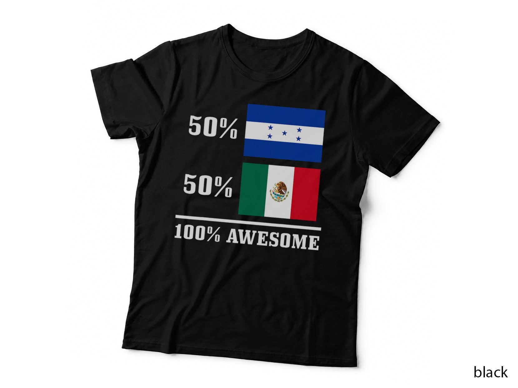Honduras Mexico Mexican Honduran Flag Pride Heritage Funny T-Shirt