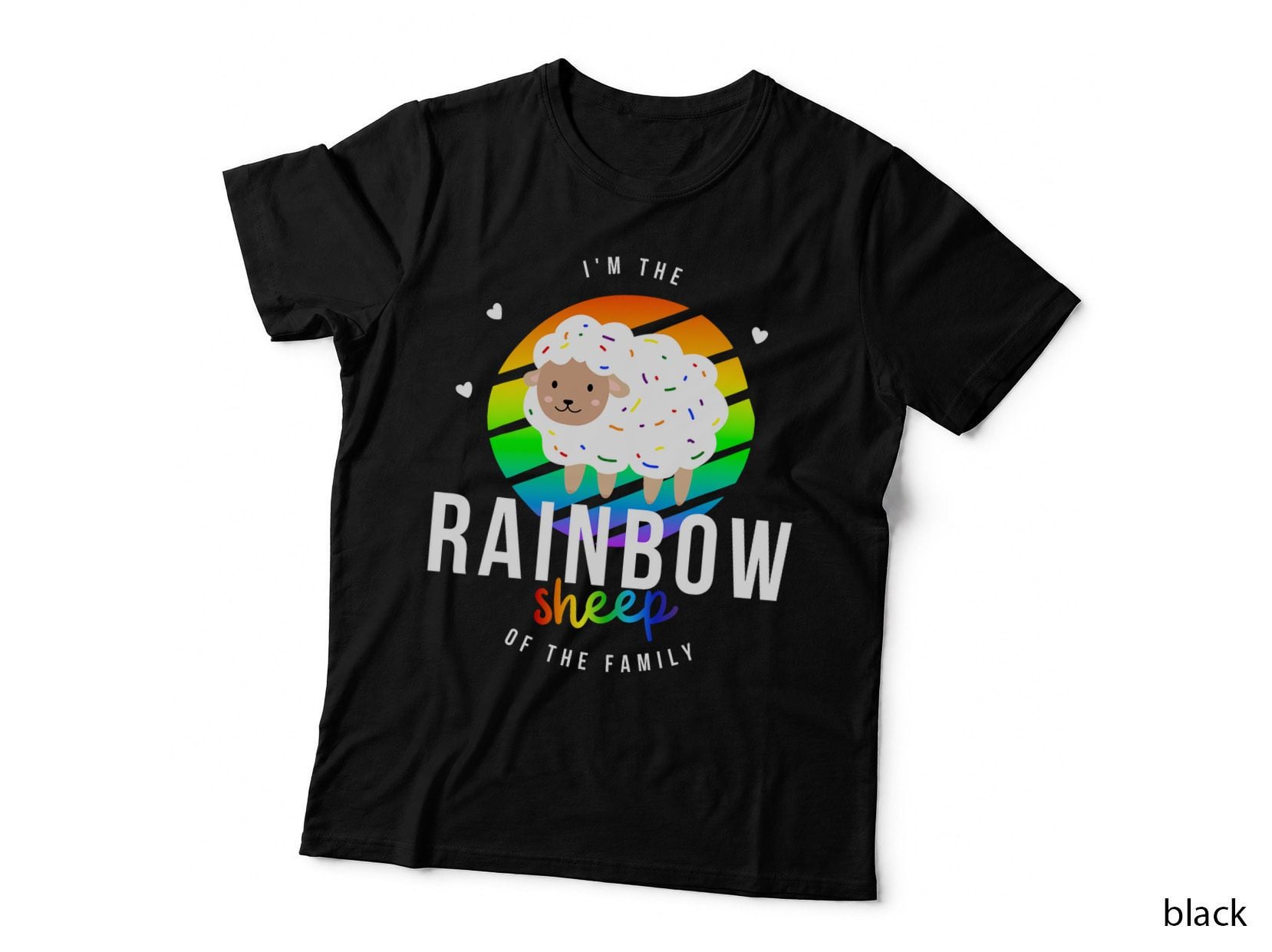 I'm the Rainbow Sheep of the Family Funny LGBTQ Gay Pride T-Shirt
