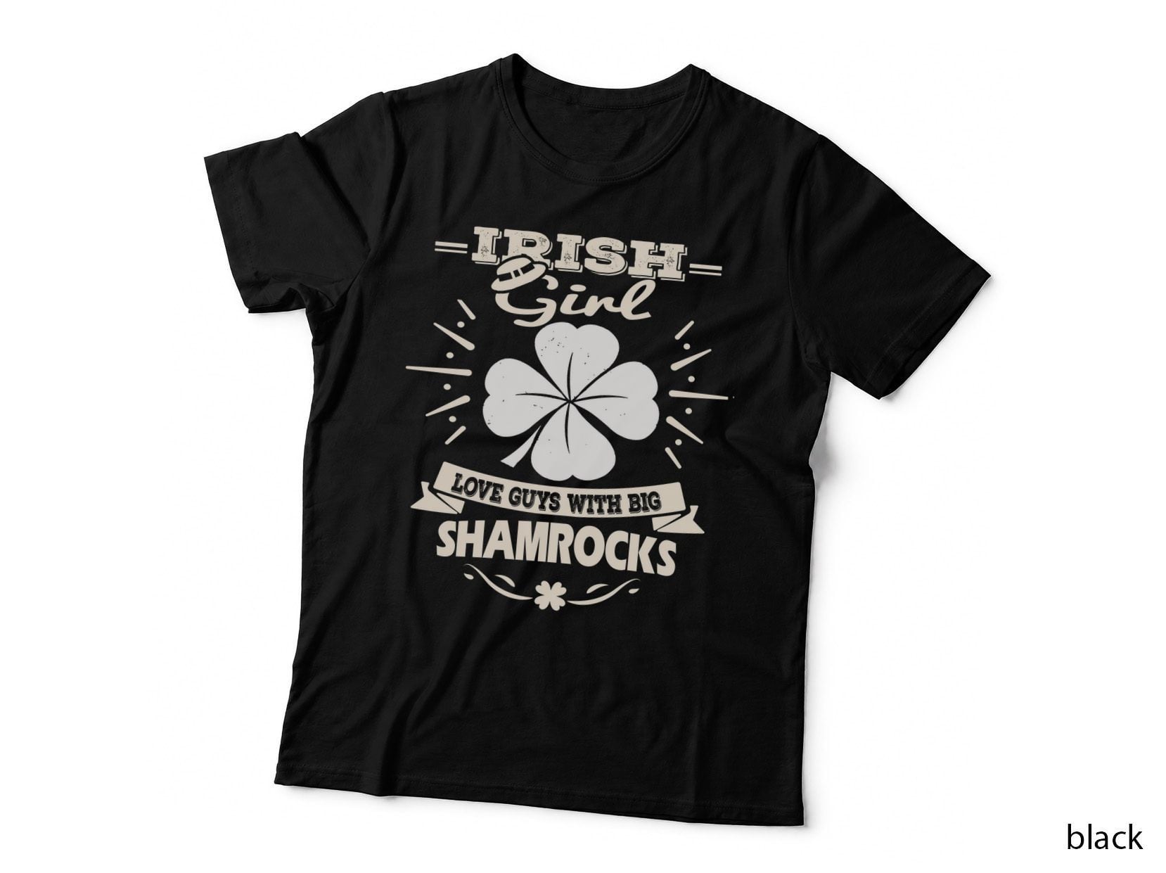 Irish Girl Shamrocks T-Shirt, St Patricks Day Apparel, Irish Pride