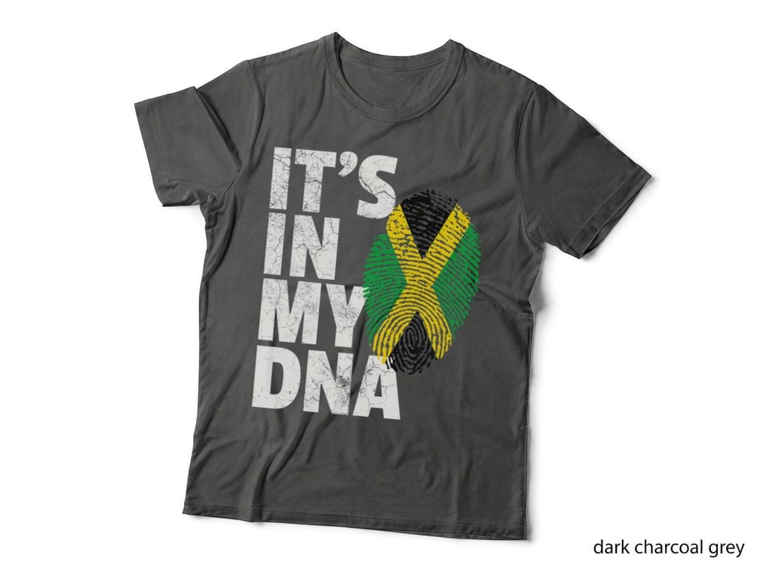 Jamaica Flag T Shirt Jamaican Pride DNA Men Women Kids T-Shirt