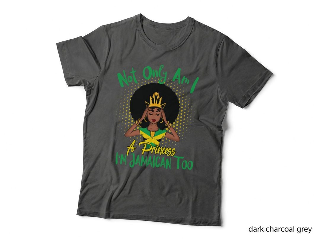 Jamaican Princess T-Shirt, Caribbean Culture, Pride Apparel