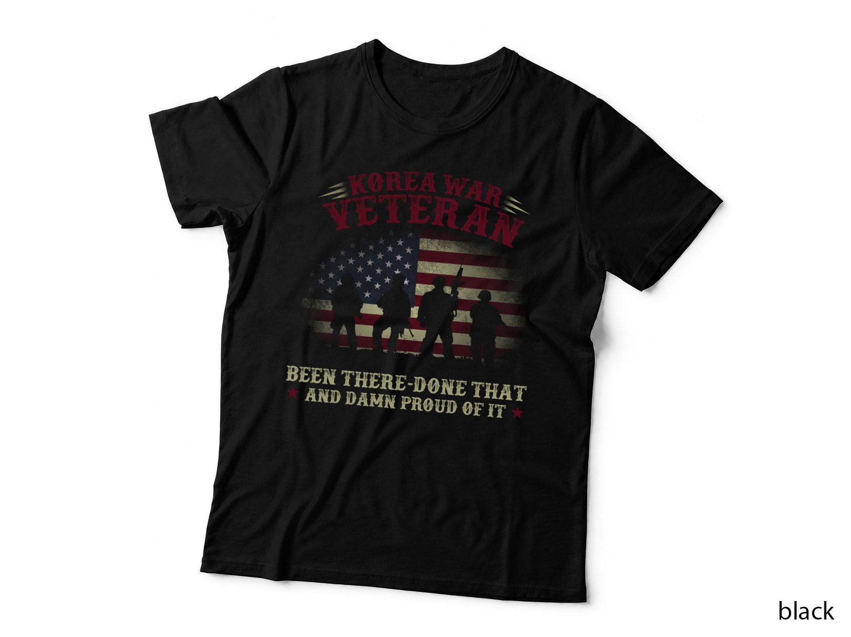 Korea War Veteran T-Shirt, Patriotic Apparel, Military Pride