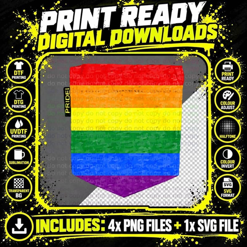 Lgbt Flag Rainbow Pride Gay Lesbian Flags Couple Men Png SVG Digital Bundle