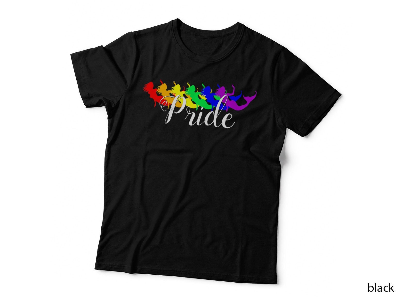Mermaid Gay Pride Month LGBT Rainbow Transgender L, Lesbian Pride T-Shirt