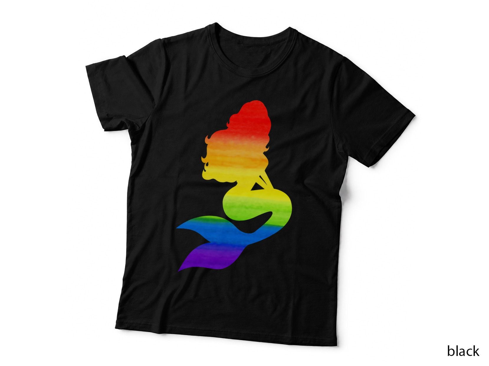 Mermaid Pride Gay Pride Parade Rainbow Mermaid T-Shirt