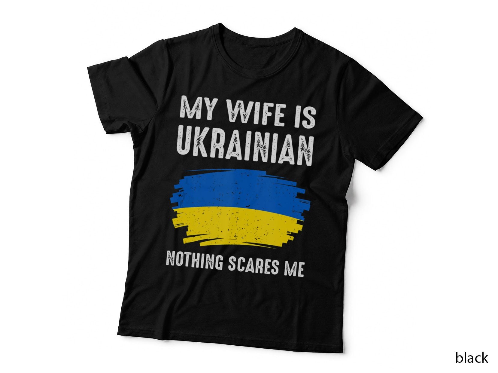 My Wife Is Ukrainian Ukraine Pride Flag Heritage Roots, Gay Pride T-Shirt