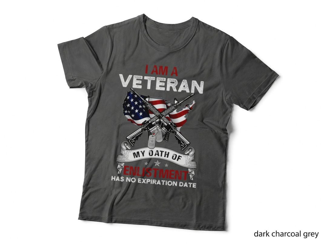 Oath of Enlistment T-Shirt, Patriotic Design, Military Pride