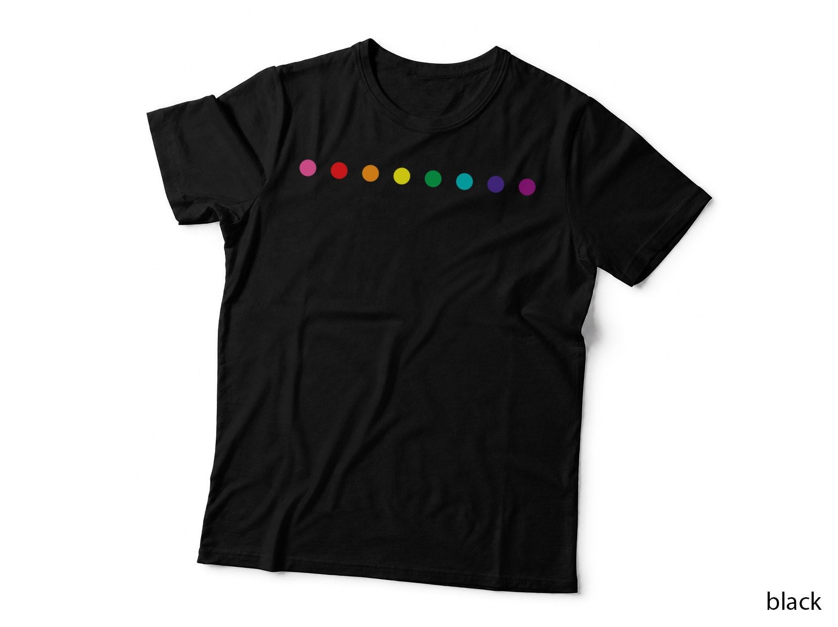 Original LGBT Gay Pride Rainbow Polka Dots 8-Color T-Shirt