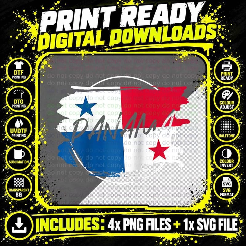 Panamanian Culture Panamanian Pride and Heritage Panama Png SVG Digital Bundle