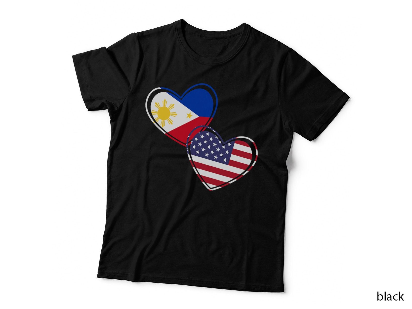 Philippines American Pride Valentines Day Gift Philippines T-Shirt