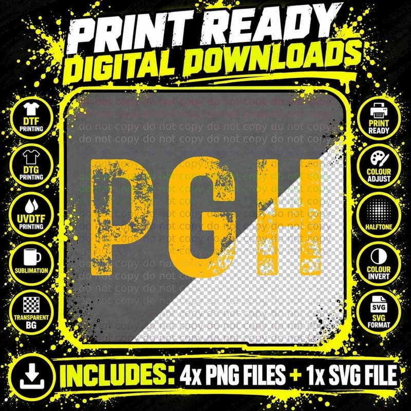 Pittsburgh Pennsylvania Steel City 412 Home Pride T-Shirt Png SVG Digital Bundle