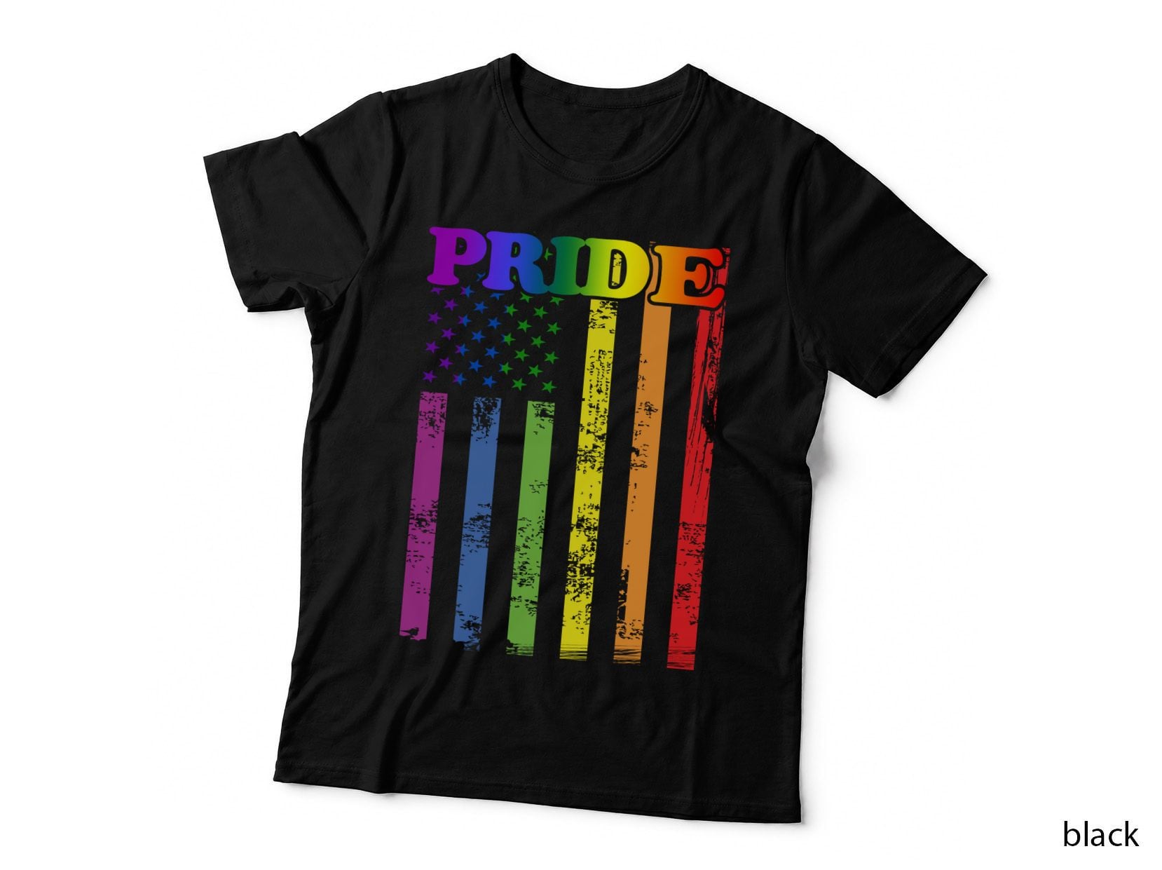 Pride LGBT Rainbow Flag T-Shirt, Patriotic, LGBTQ+ Pride Apparel