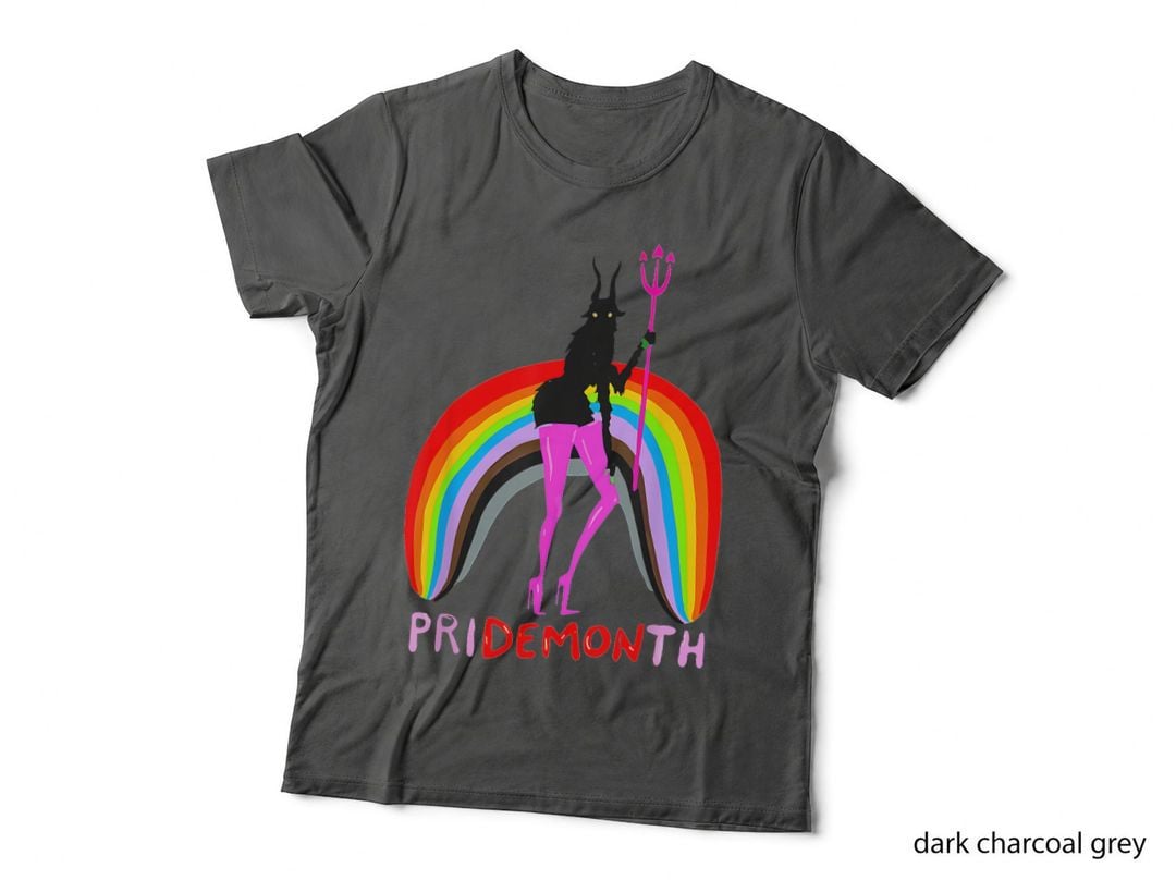Pride Month Demon Pridemonth Demon Rainbow Cool Pride Month T-Shirt