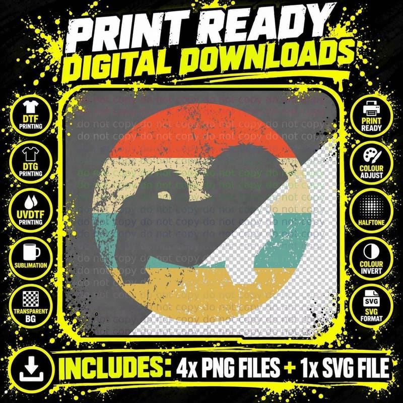 Pride Rainbow Eagle T-Shirt, Vintage Retro Style Png SVG Digital Bundle