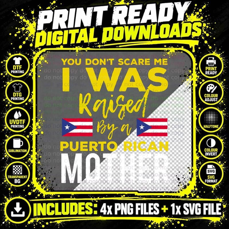 Puerto Rican Joke Quote Puerto Rico Pride T-Shirt Png SVG Digital Bundle