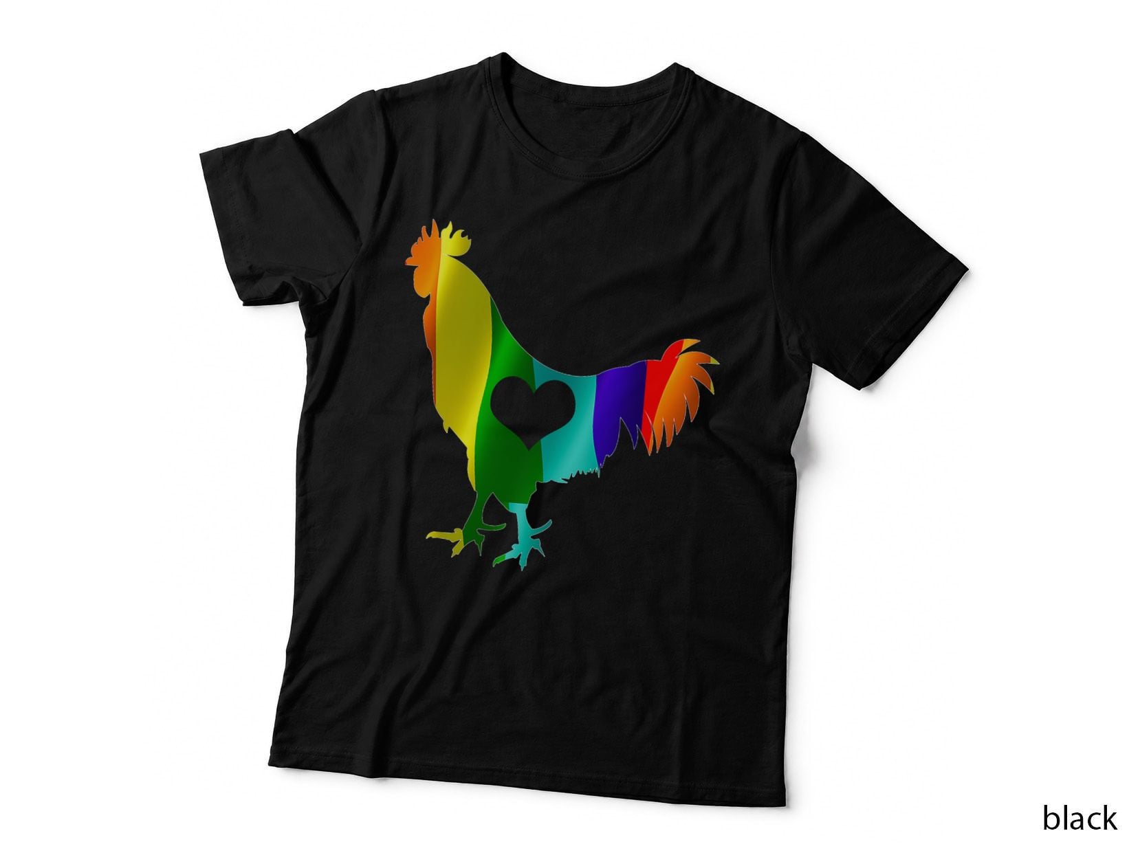 Rainbow Cock Love Gay Pride T-Shirt