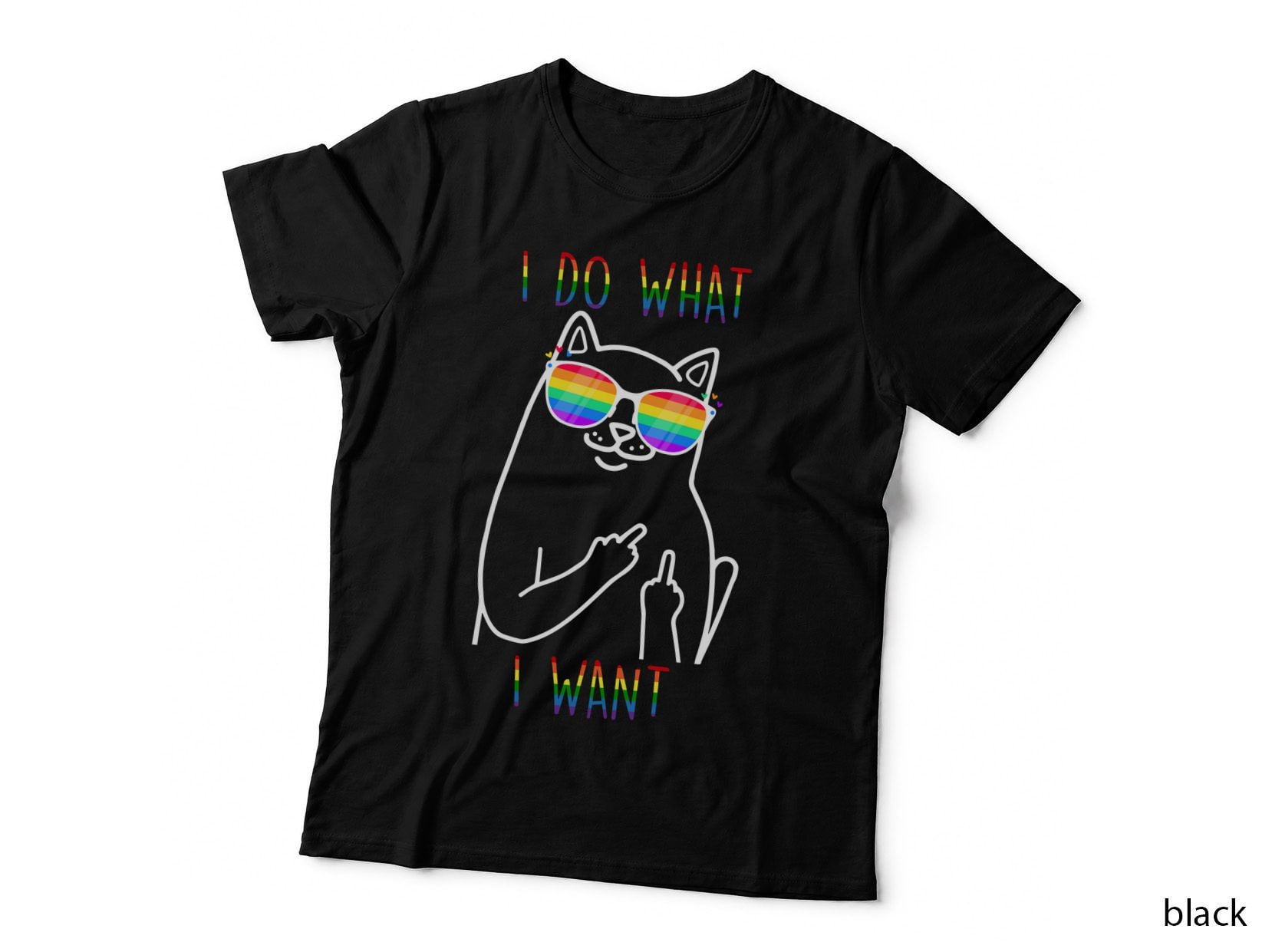 Rainbow Glasses I Do What I Want T-Shirt, Pride Apparel, LGBTQ+ Pride