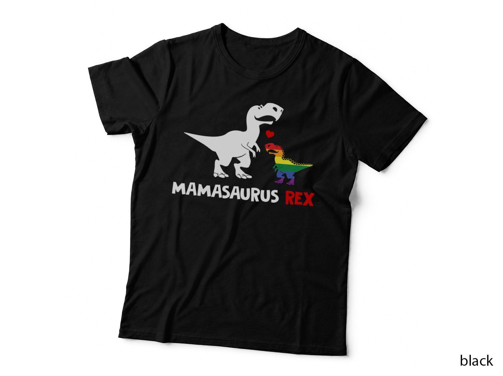 Rainbow Rex T-Shirt, Pride Apparel, LGBTQ+ Support