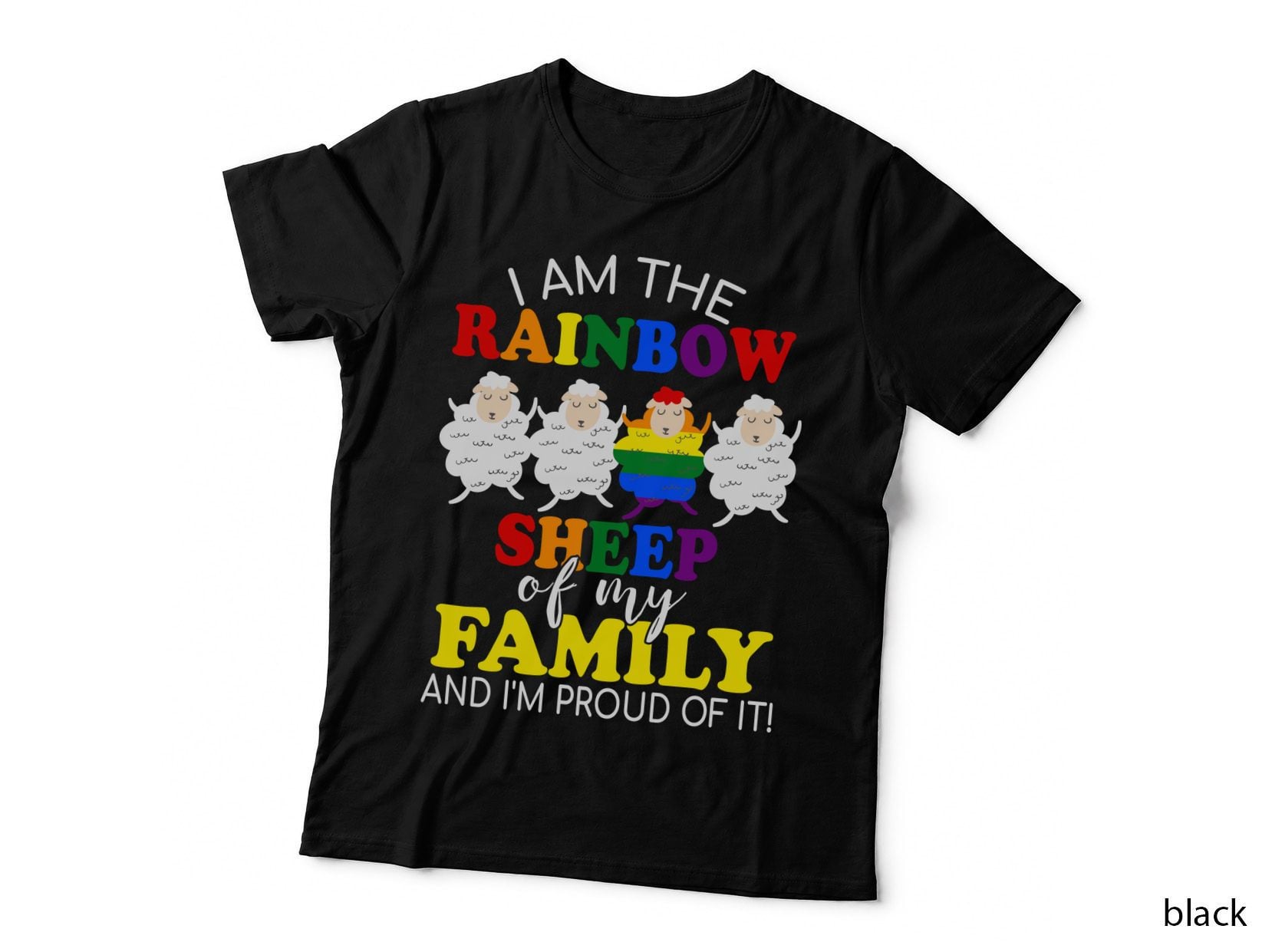 Rainbow Sheep of Family LGBT Pride T-Shirt, Pride Apparel