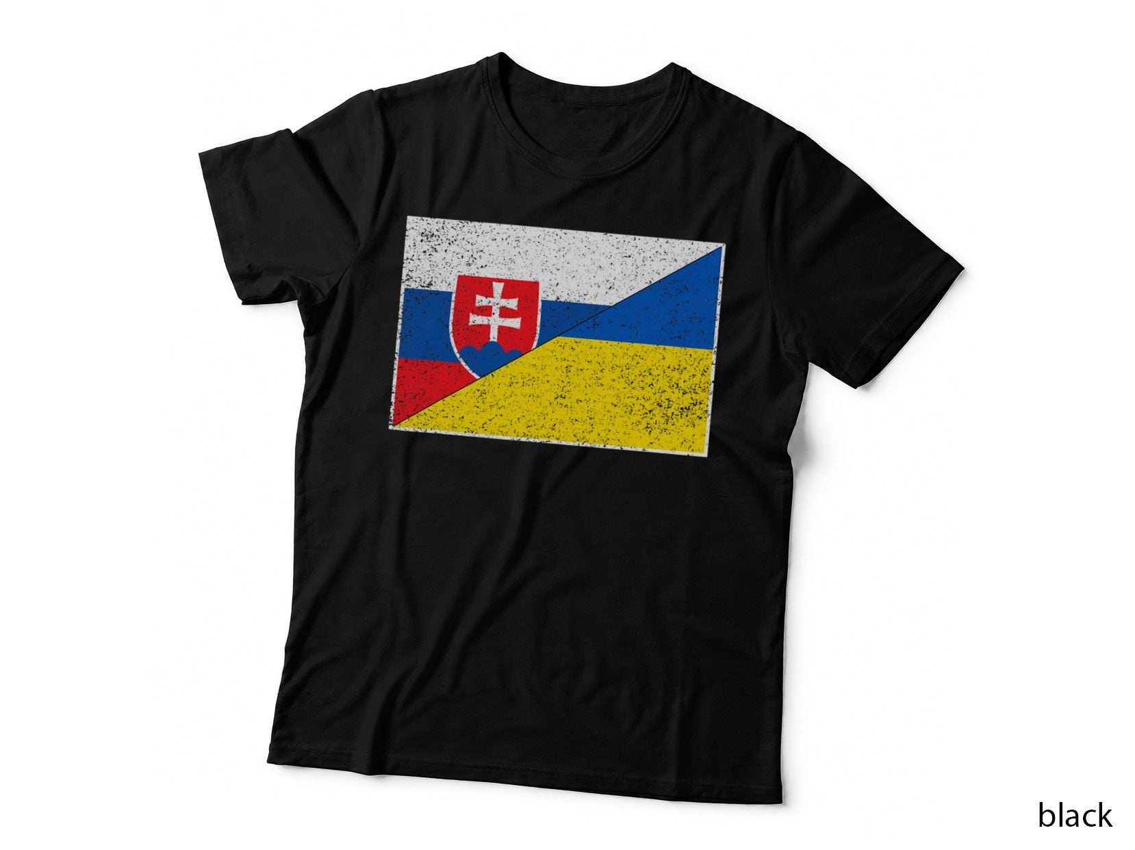 Slovakia Ukraine FLAG Slovakian Ukrainian PRIDE Nationality T-Shirt