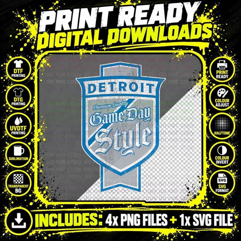 The Pride of Motor City T-Shirt Hometown Detroit Beer Png SVG Digital Bundle