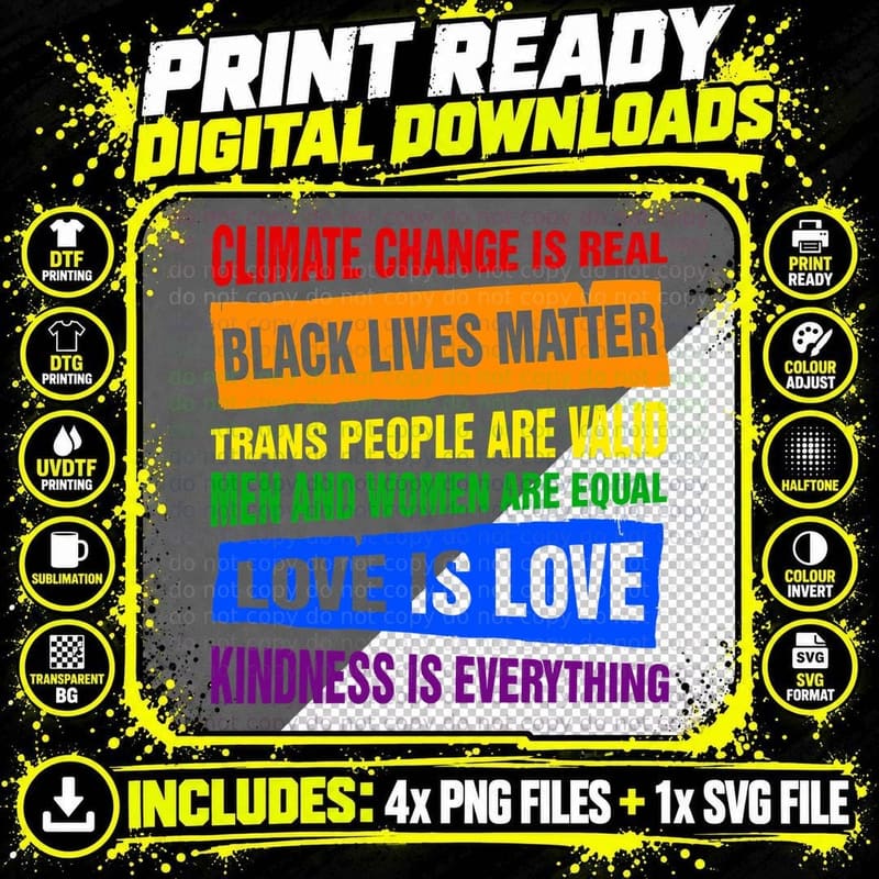 Trans People Are Valid T-Shirt, Pride Apparel Png SVG Digital Bundle