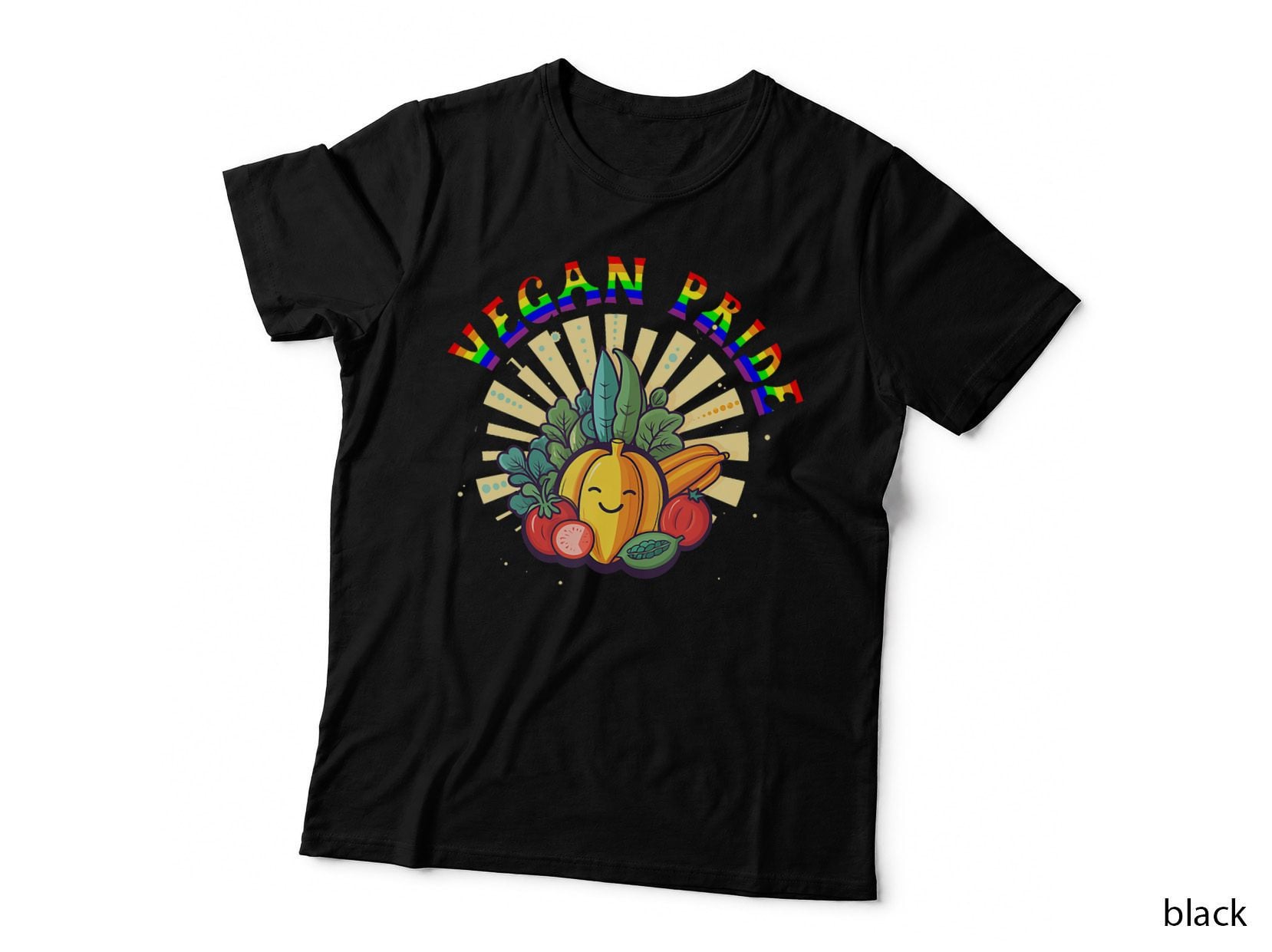 Vegan Pride Veggie Platter Design for LGBTQ Pride Month, Gay Pride T-Shirt