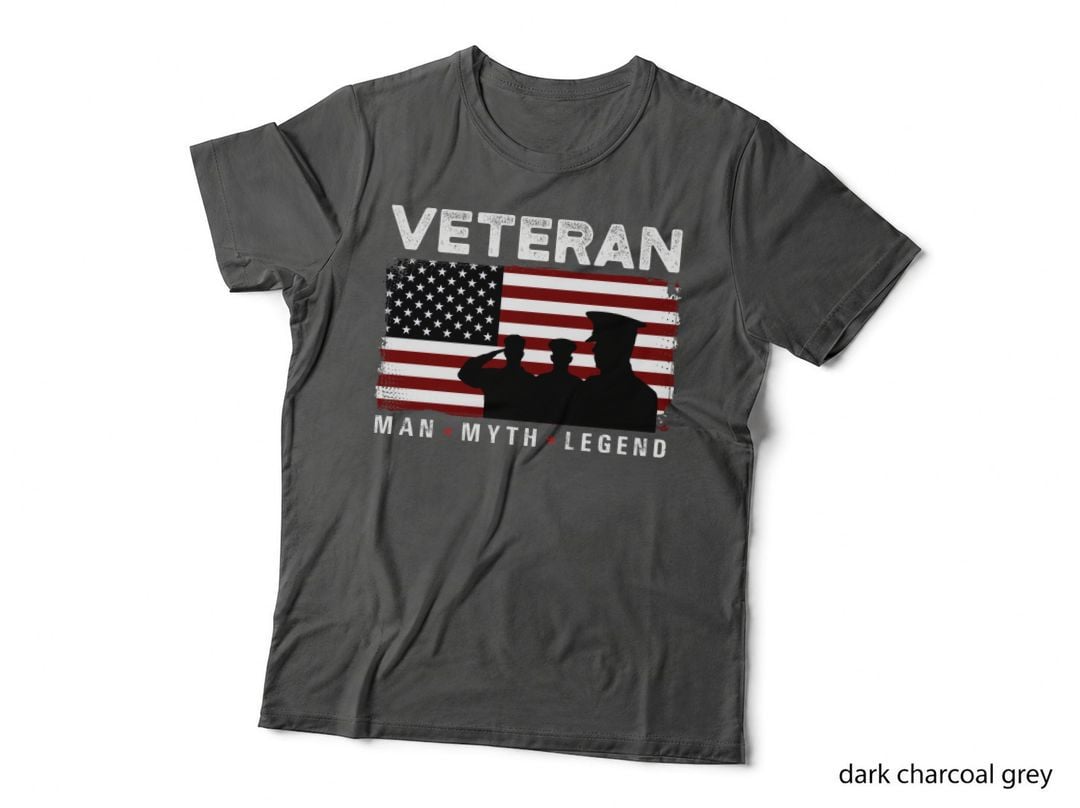 Veteran Man Myth Legend T-Shirt, Patriotic, Military Pride
