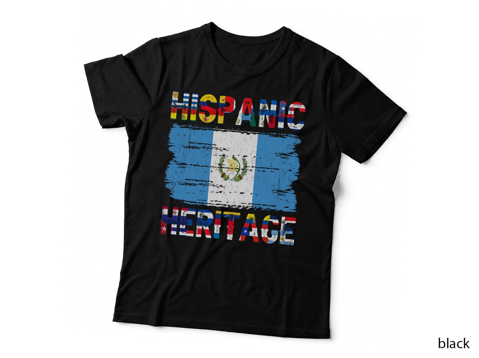 Vintage Guatemala Guatemalan Flag Pride Hispanic Heritage T-Shirt