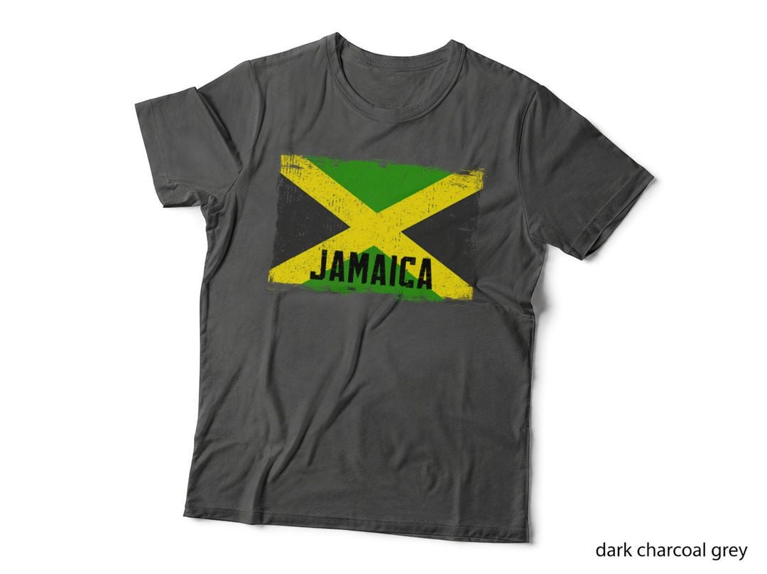 Vintage Jamaica Flag Heritage Roots Jamaican Pride T-Shirt