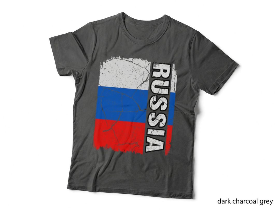 Vintage Russian Flag Russia Pride Roots Heritage Gift T-Shirt